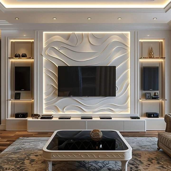 ديكورات جبسون بورد تلفزيون 